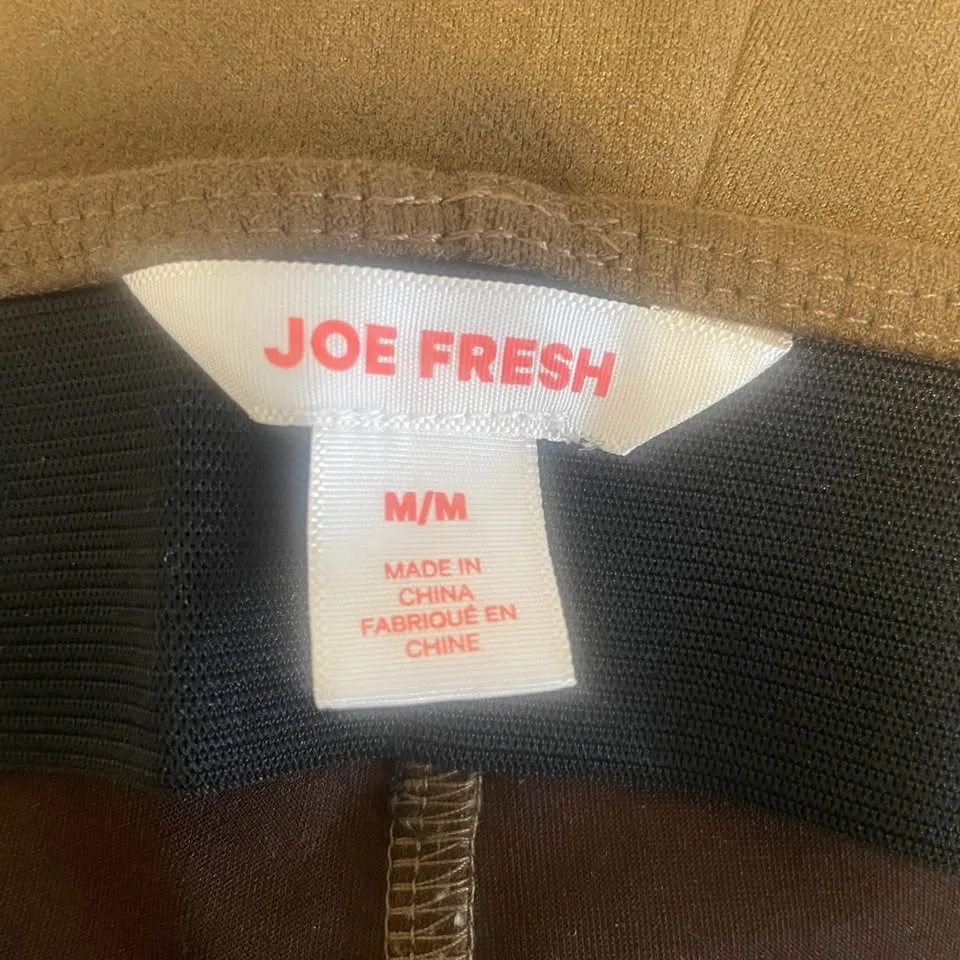 Joe Fresh Brown Faux Suede Legging Pants Size Medium image indicator(4)