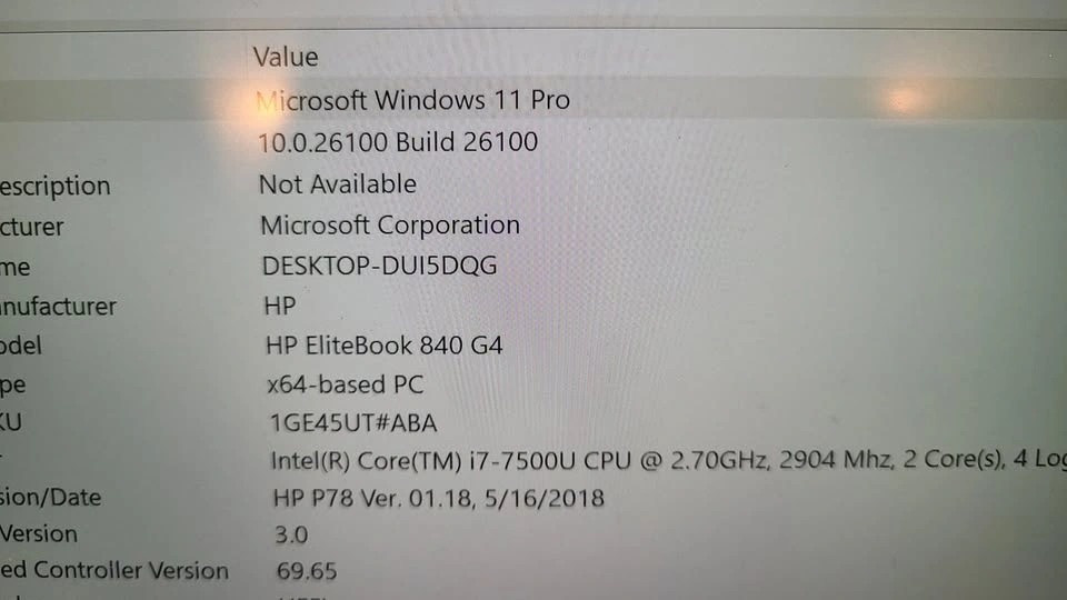 HP EliteBook 840 G4 Core i7 7th Gen Laptop - 8GB RAM, 500GB HDD, - photo 4