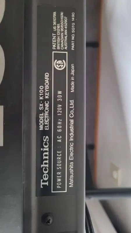 Vintage Electronic Keyboard Technics SX-K100 - photo 5