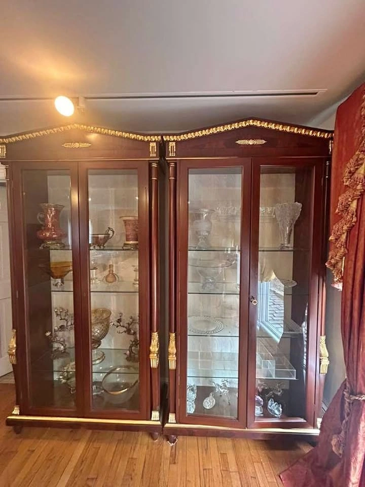 2 Colombo Italian Curio Display Cabinets