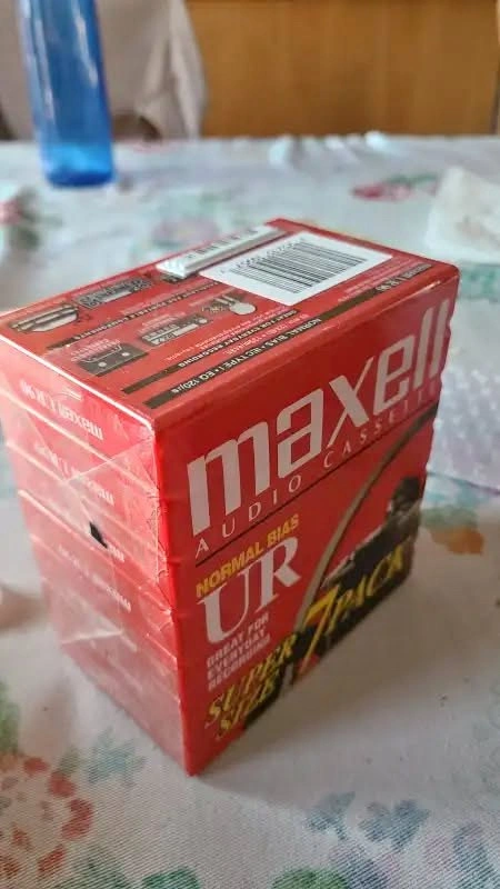 Maxell UR90 New Sealed Blank Cassette Tapes - Pack x7
