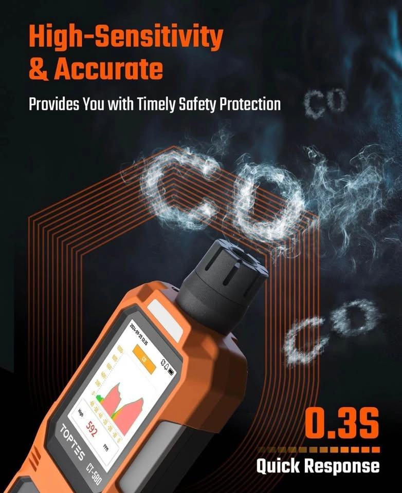 TOPTES CT-580 Carbon Monoxide Detector - photo 2