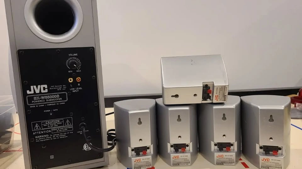 JVC Powered Subwoofer SX-W65000S + 5 Satellite Speakers - photo 4