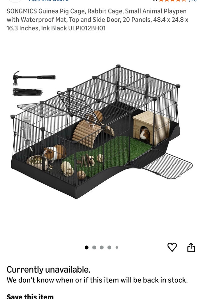 Guinea Pig Cage - Large Playground