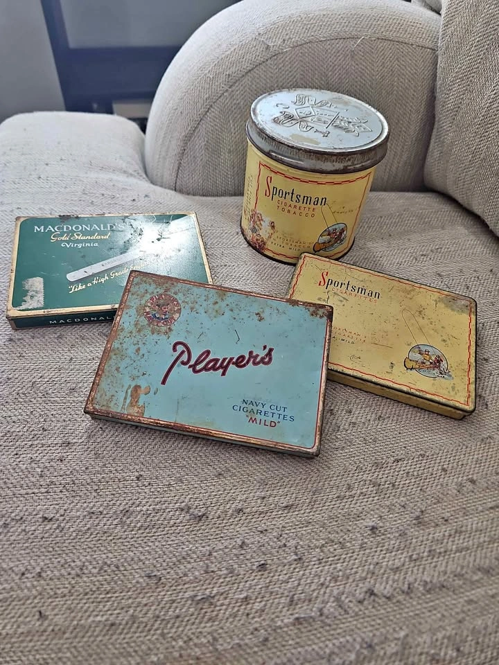 Vintage Sportsman MacDonald's Player's Tobacco Tins
