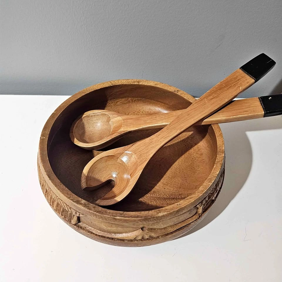 Wooden Serving Bowl Set