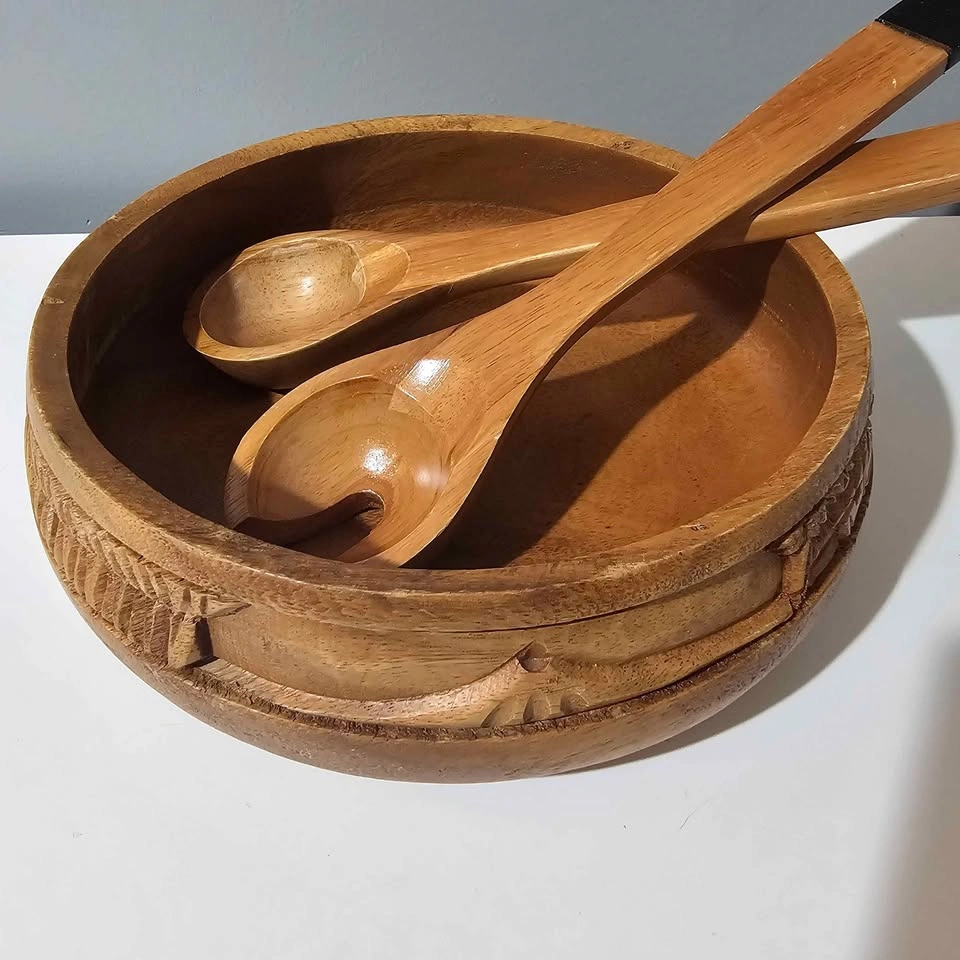Wooden Serving Bowl Set - photo 2