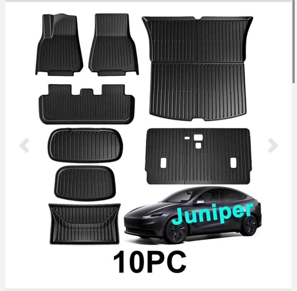 10PC SUPER LINER FLOOR MATS & CARGO LINERS – TESLA MODEL Y JUNIP
