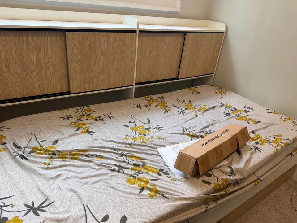 Twin Bed Frame w/ Storage Drawers & Shelves - Mattress Optional - photo 2