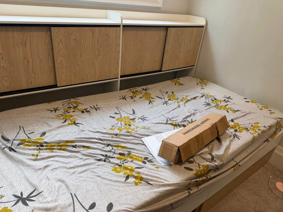 Twin Bed Frame w/ Storage Drawers & Shelves - Mattress Optional - photo 3
