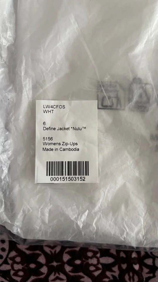 White Lululemon Nulu Define Jacket - Size 6 - photo 2