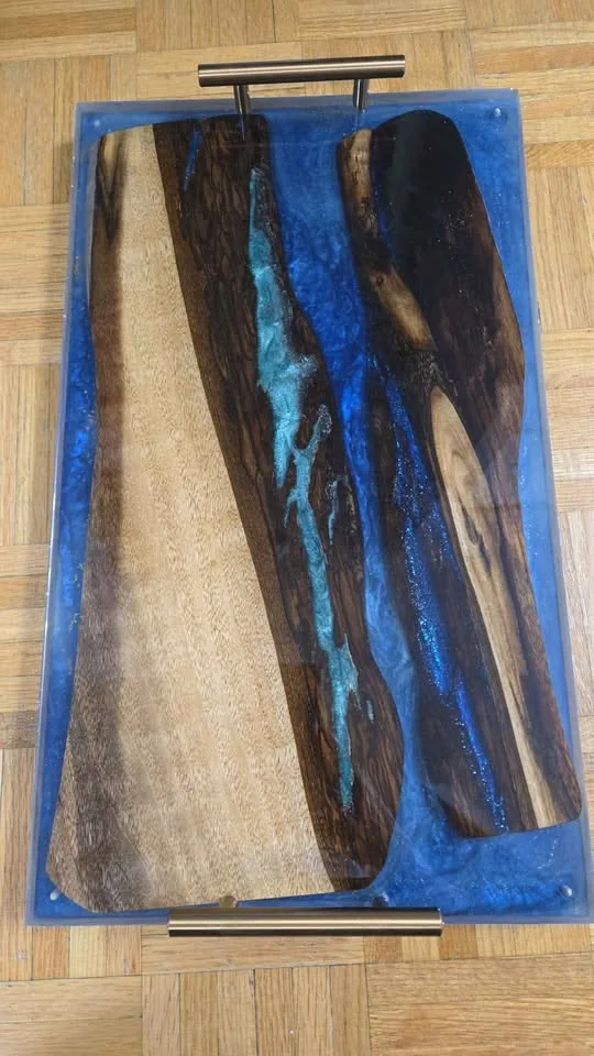 Epoxy Resin Charcuterie Board, Hand Made Unique Pieces image indicator(2)