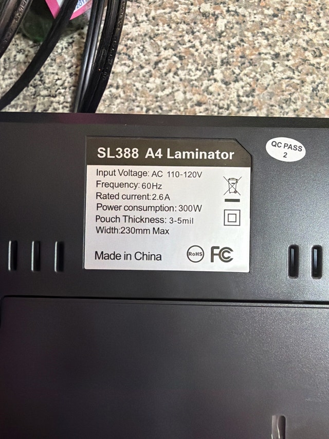 SL388 A4 Laminator - photo 3