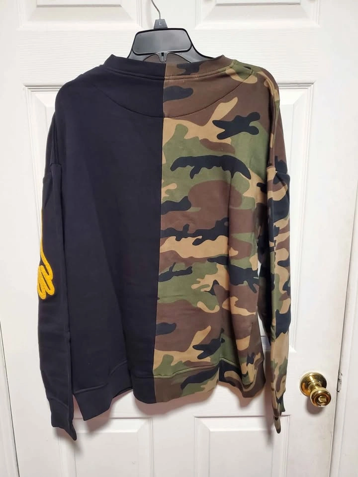 Haculla Dizzy Drop Shoulder Crew Sweatshirt - Jungle Camo/Black - photo 3