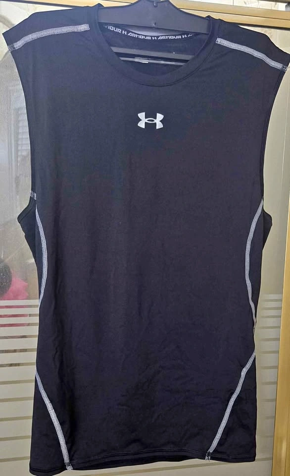 Men's Under Armour HeatGear Compression Sleeveless Tank - Large