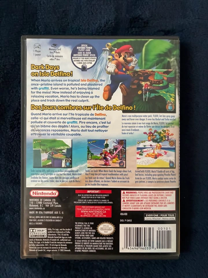 Super Mario Sunshine GameCube - Complete (CIB) - Tested - photo 4