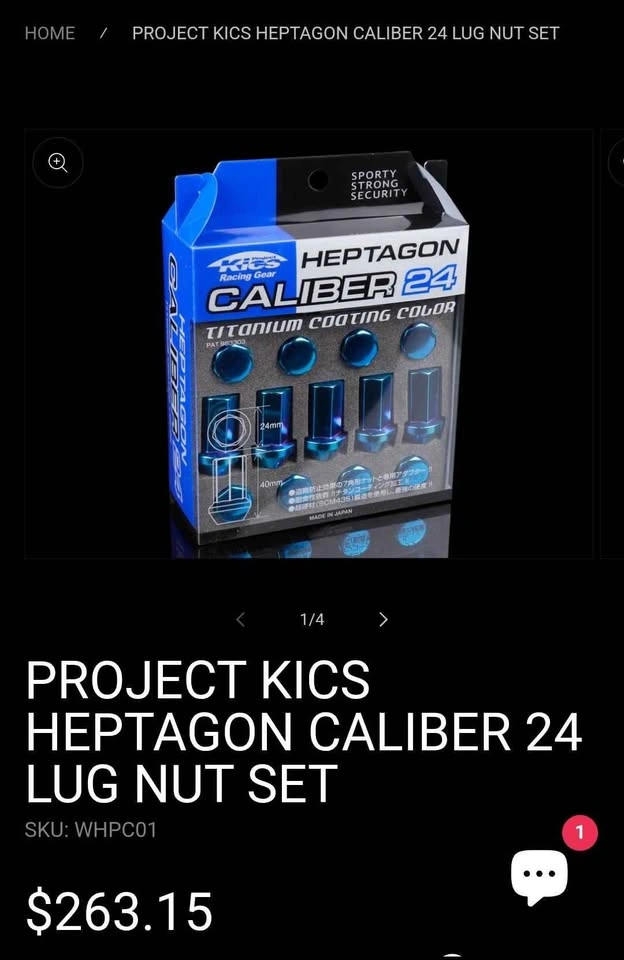 Project Kicks Lug Nuts M12x1.5