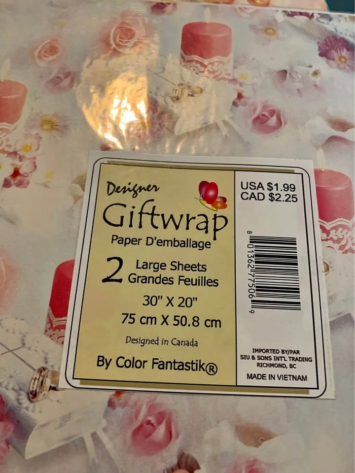 Bring back the nostalgia - Gift wrap paper Ideal for Junk Journa