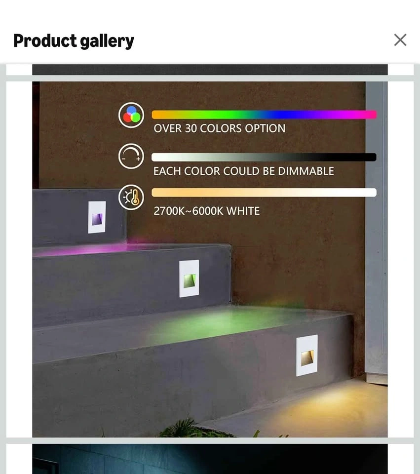 RGB Step Lights - Indoor/Outdoor Color Changing Deck Lights - photo 3