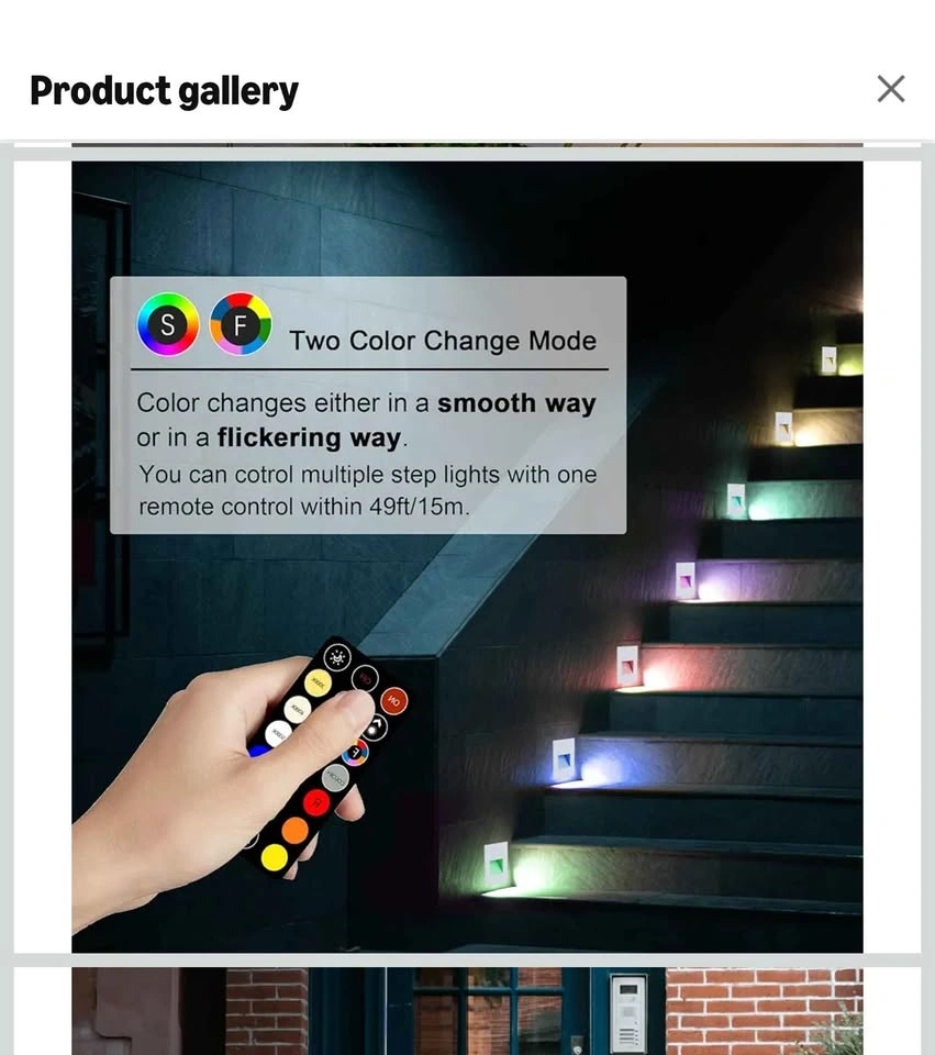 RGB Step Lights - Indoor/Outdoor Color Changing Deck Lights - photo 4