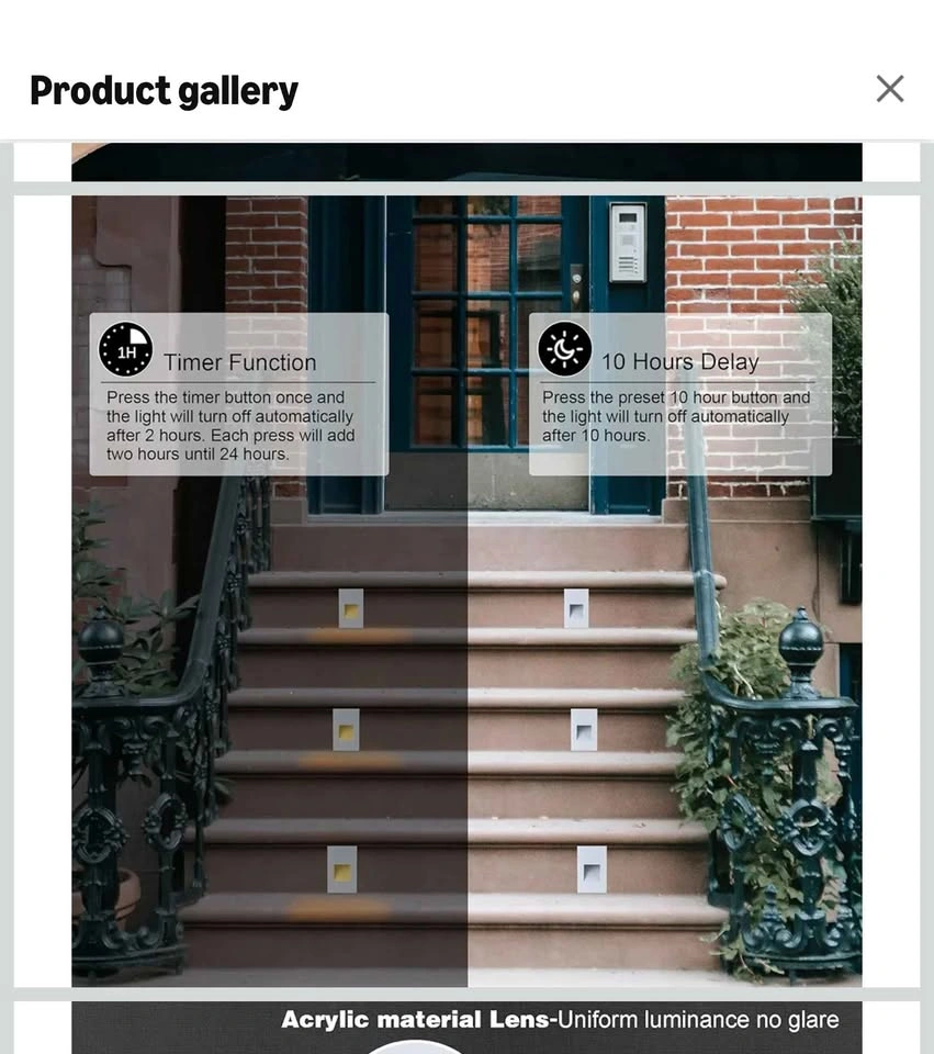RGB Step Lights - Indoor/Outdoor Color Changing Deck Lights - photo 5