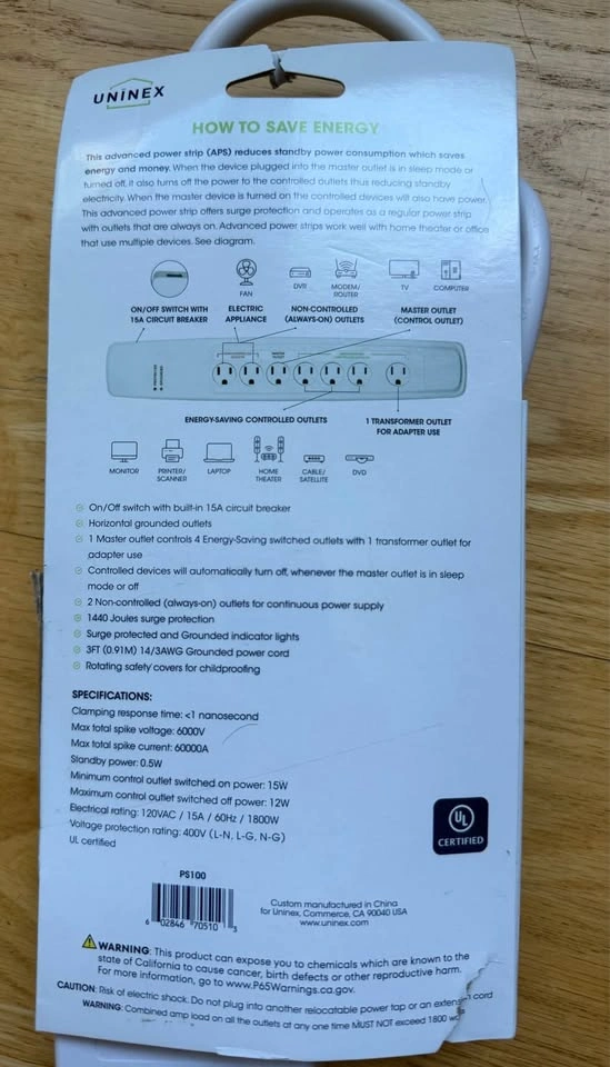 (New) 7-Outlet Power Strip - photo 5