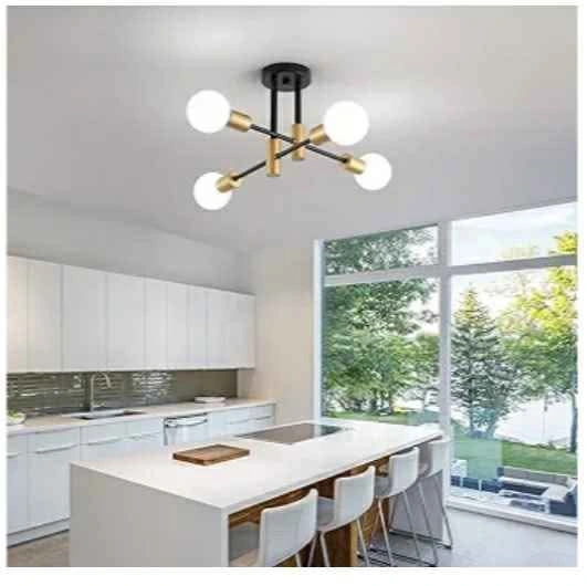 Modern Sputnik Chandelier Ceiling Light Fixtures, 4-Lights - photo 2