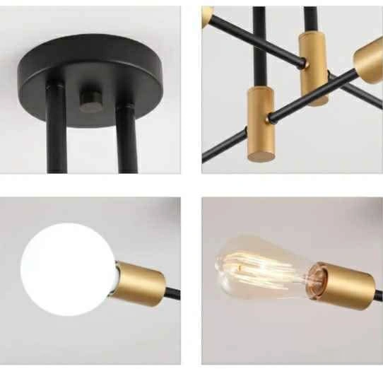 Modern Sputnik Chandelier Ceiling Light Fixtures, 4-Lights - photo 3