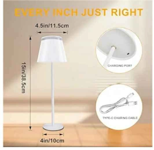 Rechargeable Table Lamp - 3 Colors, Stepless Dimming - photo 4