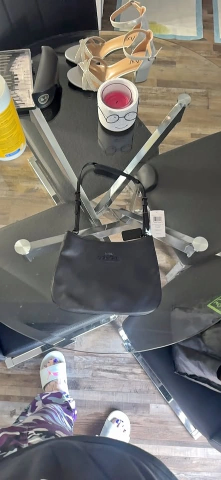 New Black Coach Handbag with Tag