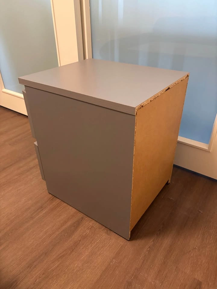 IKEA MALM 2-Drawer Chest (Gray) - photo 2