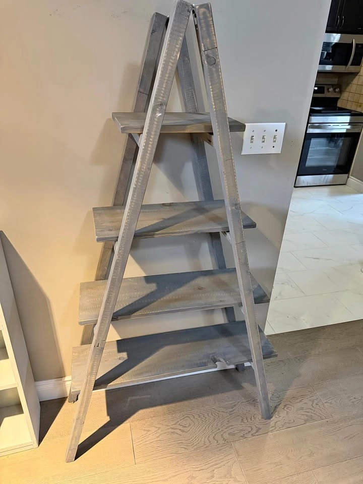 Rustic Wooden Ladder Decor