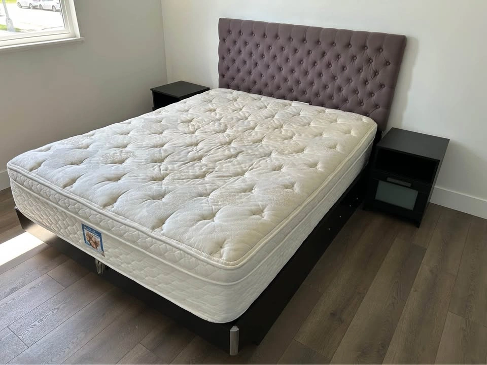 Queen Bed with Storage and 2 Sidetables - photo 2