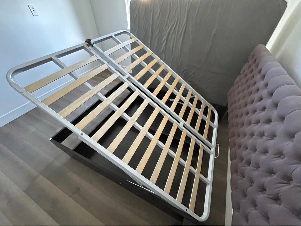 Queen Bed with Storage and 2 Sidetables - photo 4