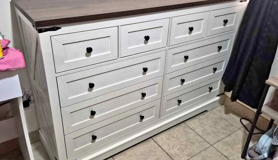 Brand New Farmhouse-Style Dresser (Assembled Today)
