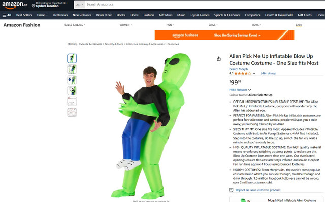 Adult Alien Costume - photo 4