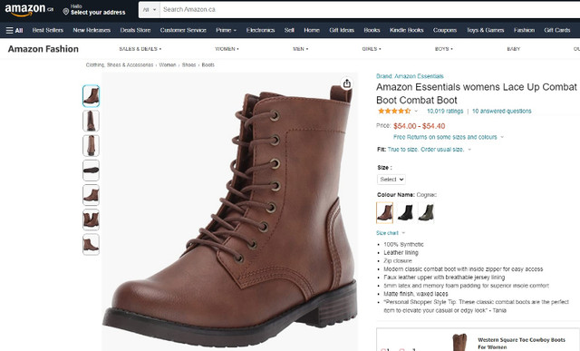 Women's Lace Up Combat Boots - photo 2