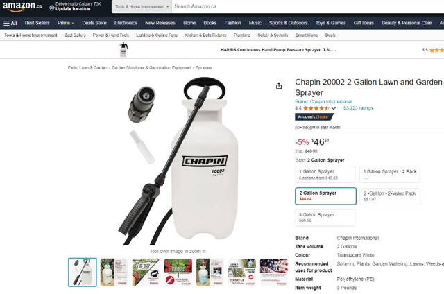 Garden Sprayer 2 Gallon - photo 3