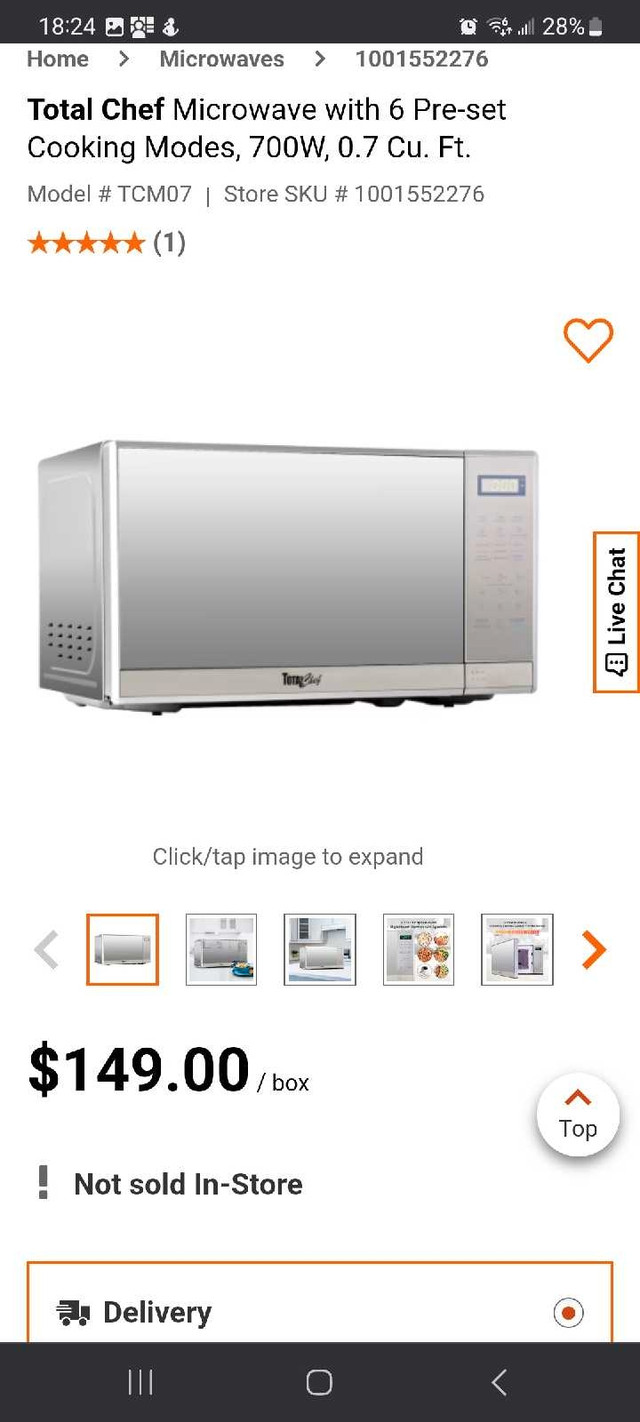 Microwave 0.7 cu ft Countertop - photo 5