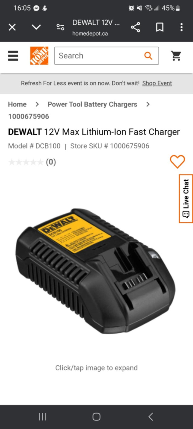 DeWalt Battery Charger - photo 3
