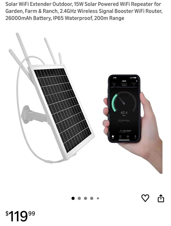 (New) Solar WiFi Extender Outdoor