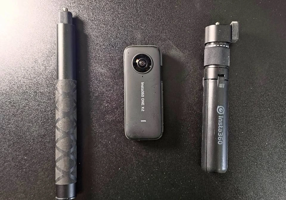 Insta360 ONE X2 Camera + Invisible Selfie Stick + Grip