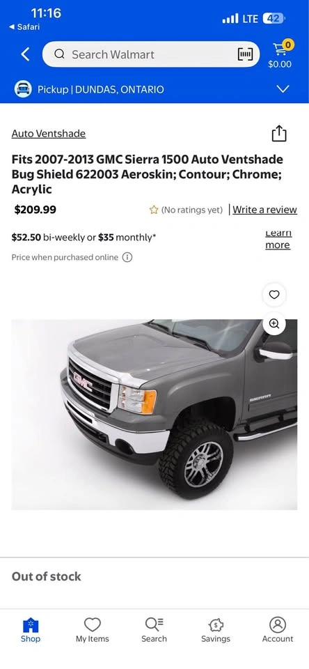 AVS Aeroskin Chrome Hood Protector 07-13 Sierra 1500
