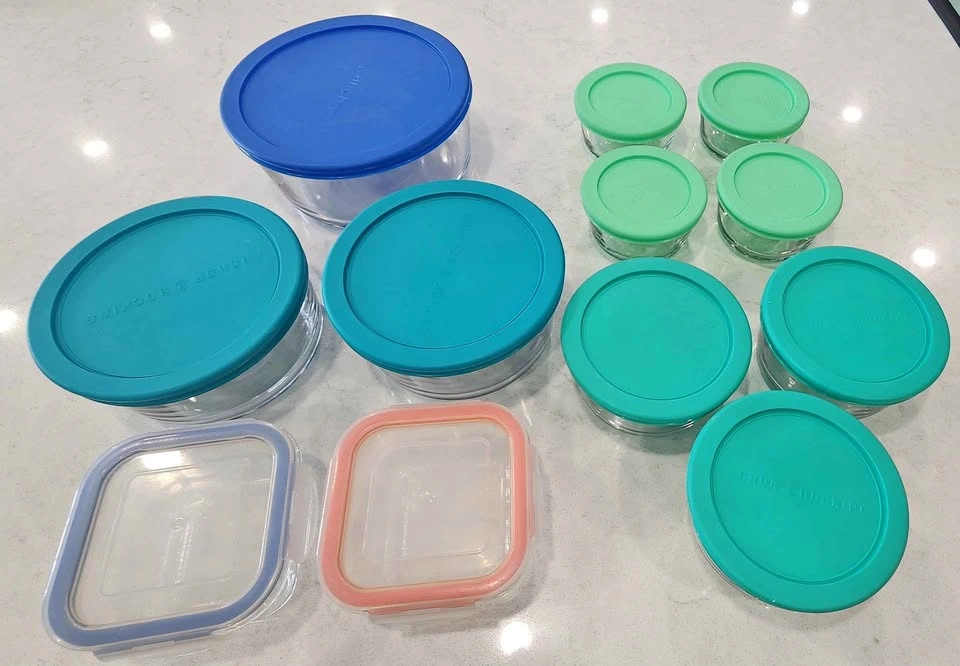 Glass Food Storage Containers Set – Multiple Sizes with Lids