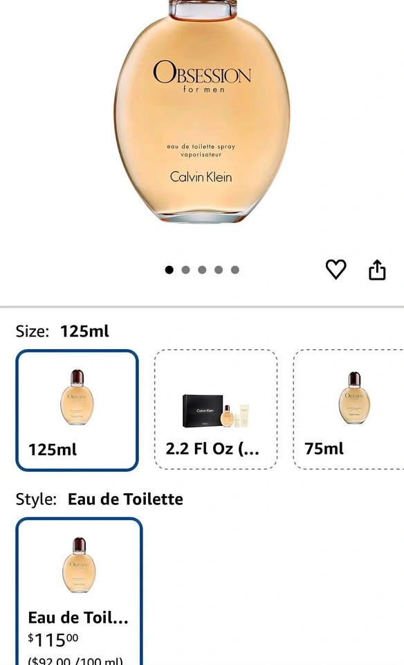 Calvin Klein Obsession for Men Spray
