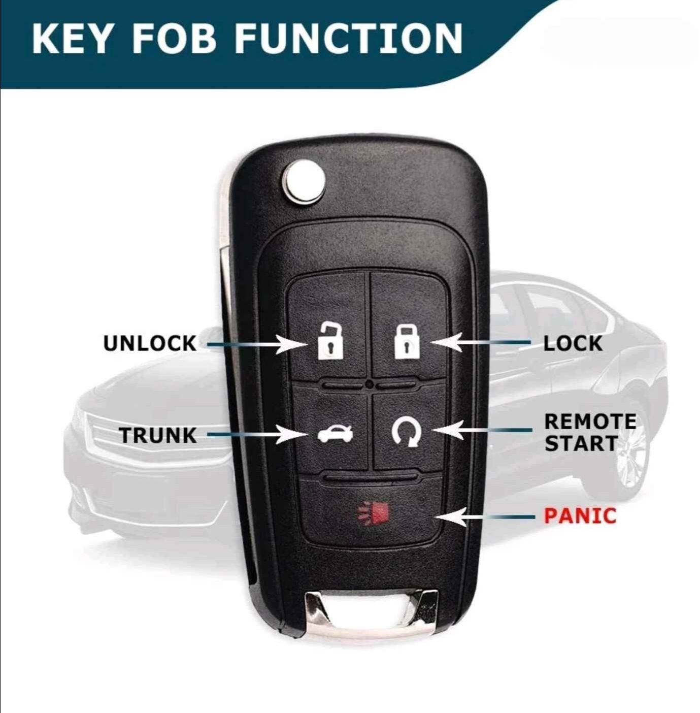 Key Fob for Chevy Malibu Impala Equinox + More - photo 4
