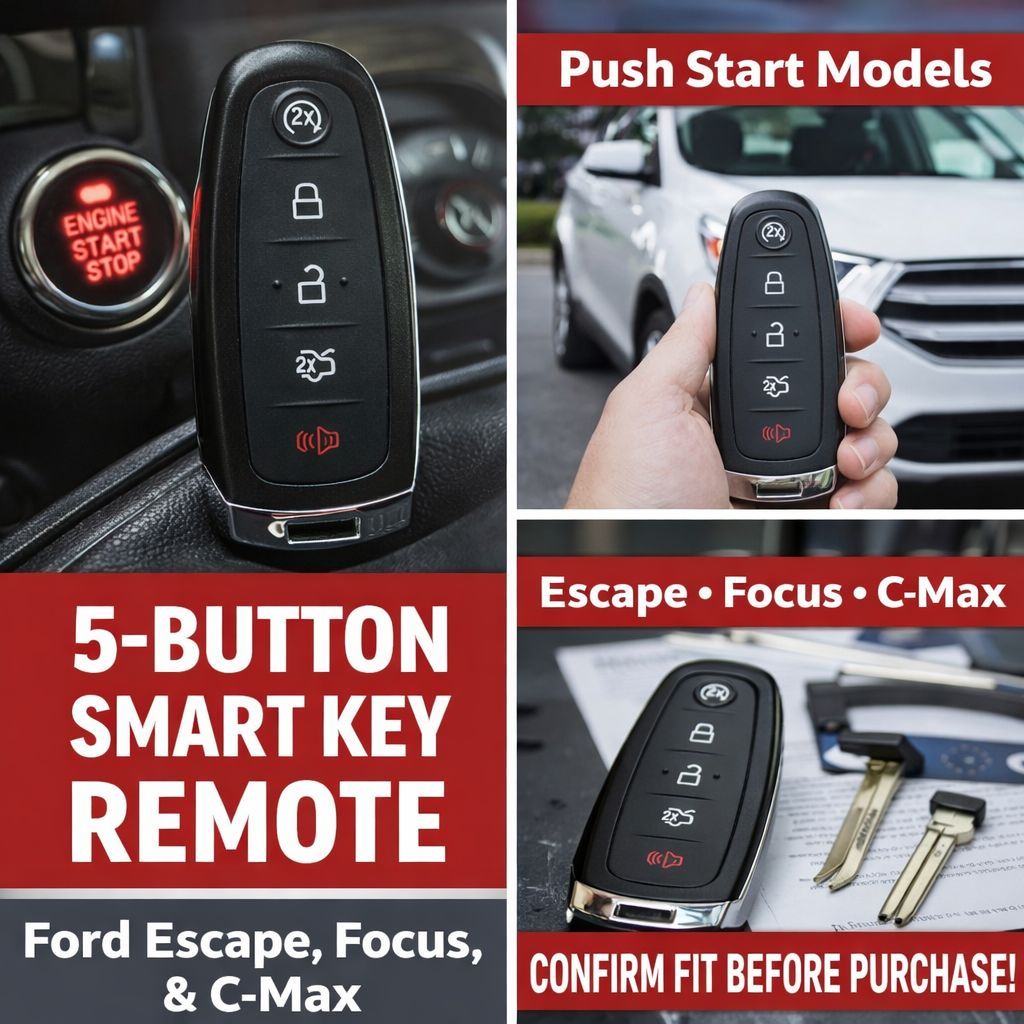 Ford Escape Focus C-Max Titanium Smart Key Remote - Push Start - photo 2