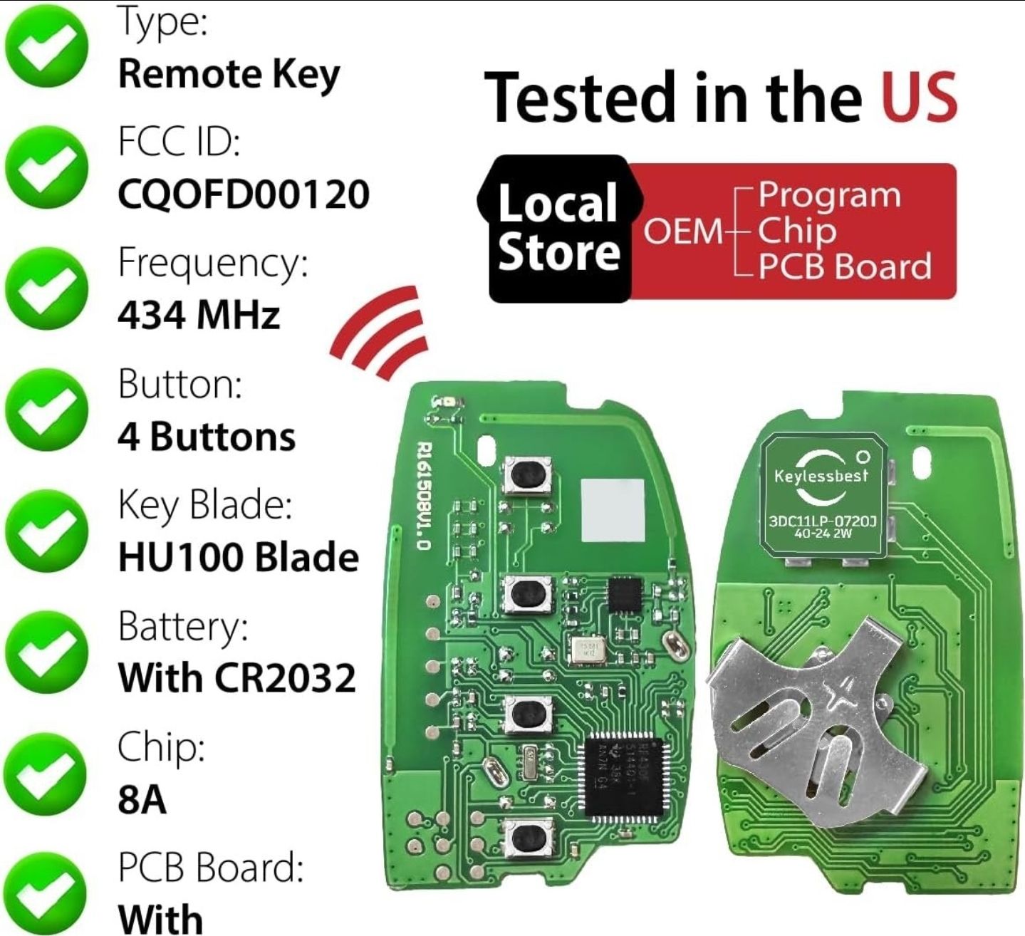 Hyundai Sonata Smart Key Fob + Programming - photo 3