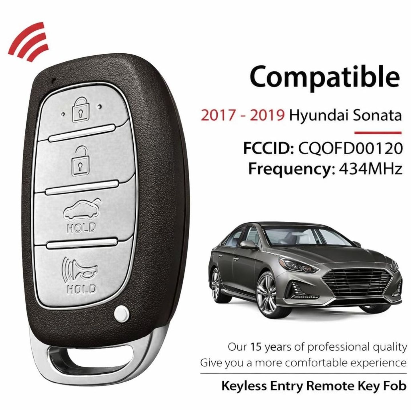 Hyundai Sonata Smart Key Fob + Programming - photo 2