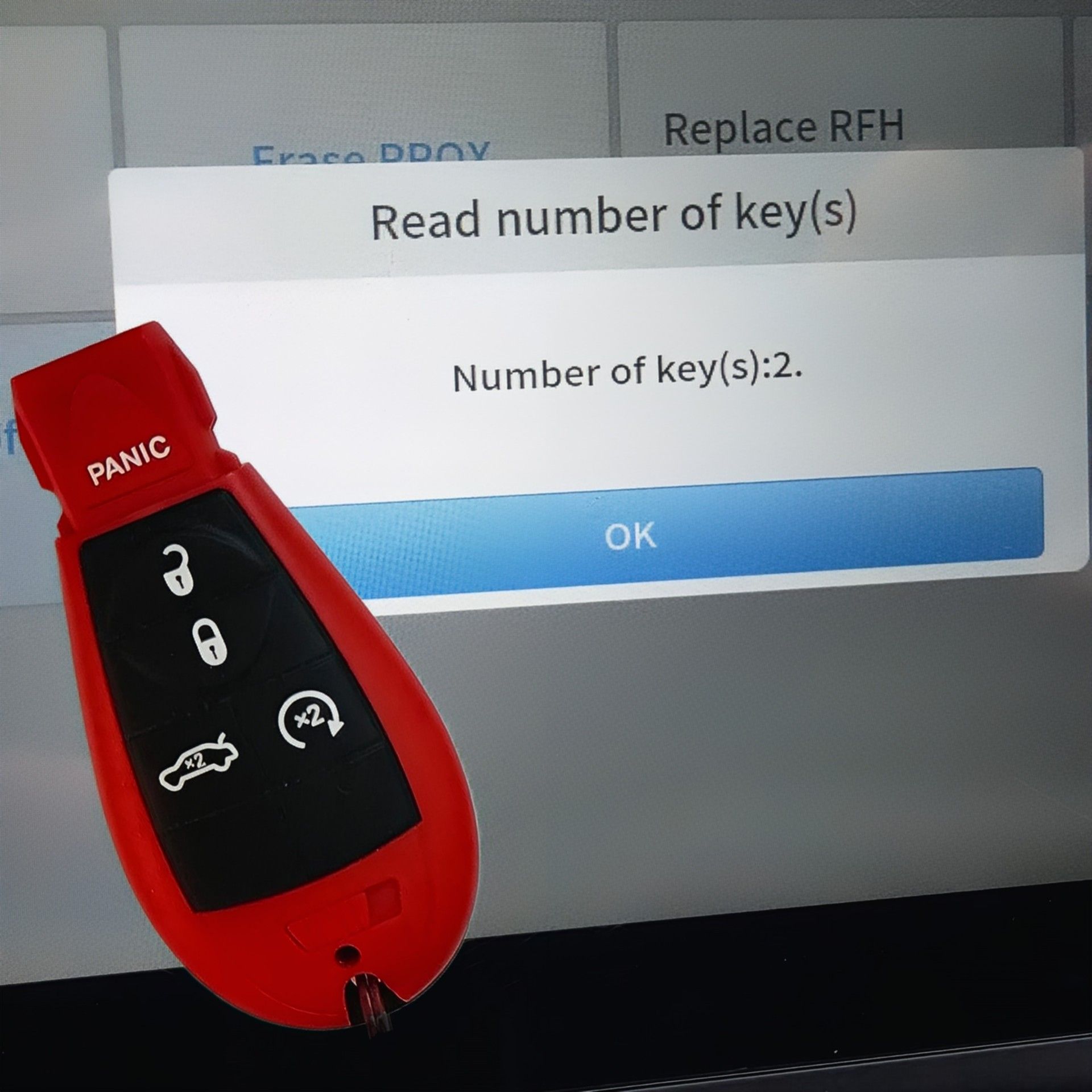 🔴🔑 RED KEYS – Dodge, Jeep, Ram & Chrysler Replacement Fobs! - photo 2
